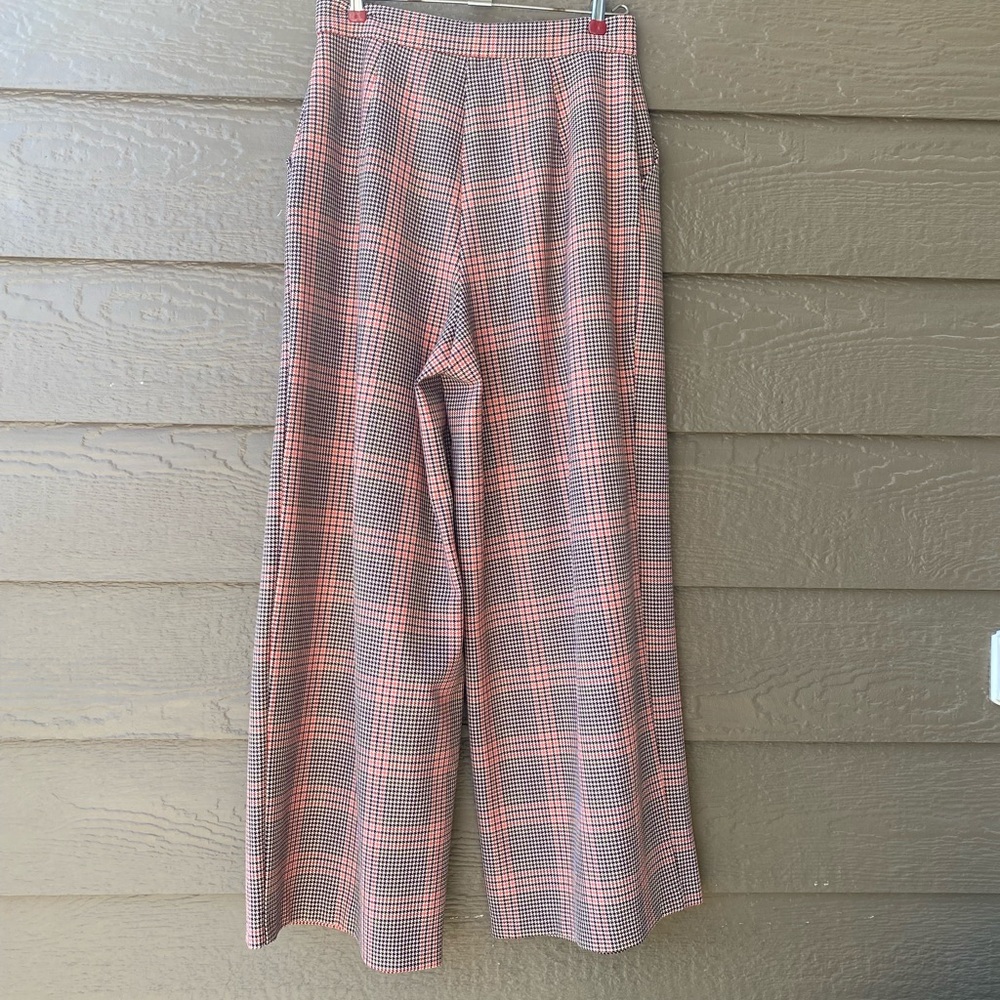 River Island Cropped Checked Polyester-Blend Twil… - image 7